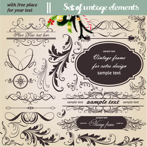 free vector Europeanstyle lace pattern vector